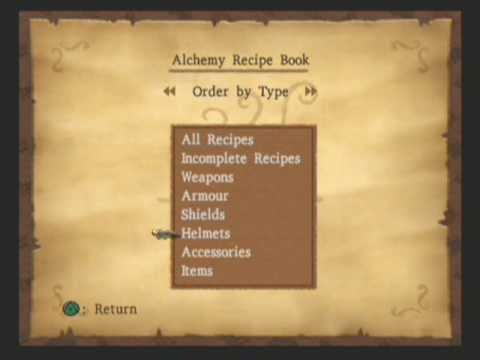 dragon quest 8 alchemy recipes